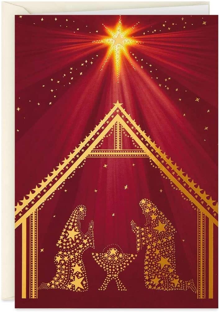 Star Shining on Nativity - Boxed Christmas Cards - Shelburne Country Store