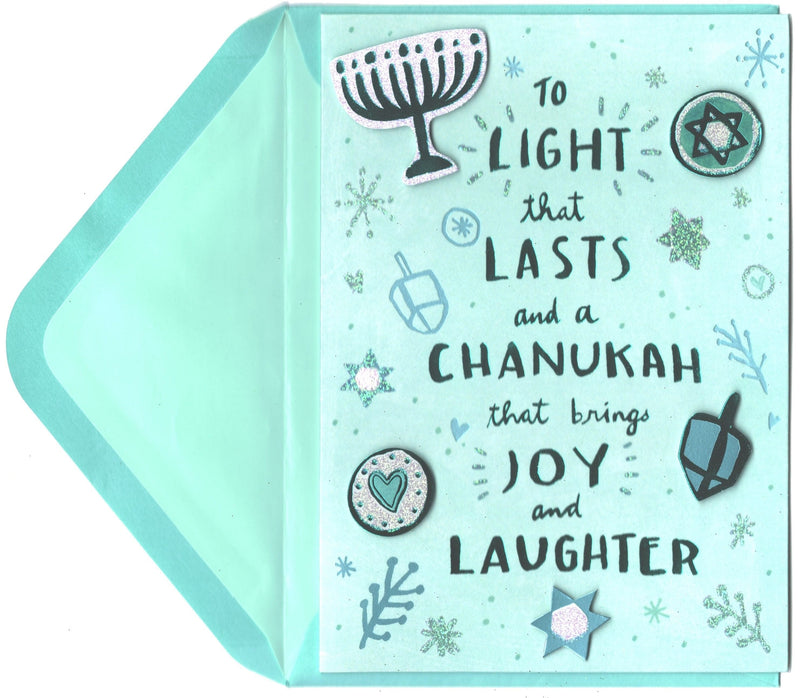 Joy and Laughter Chanukah Card - Shelburne Country Store