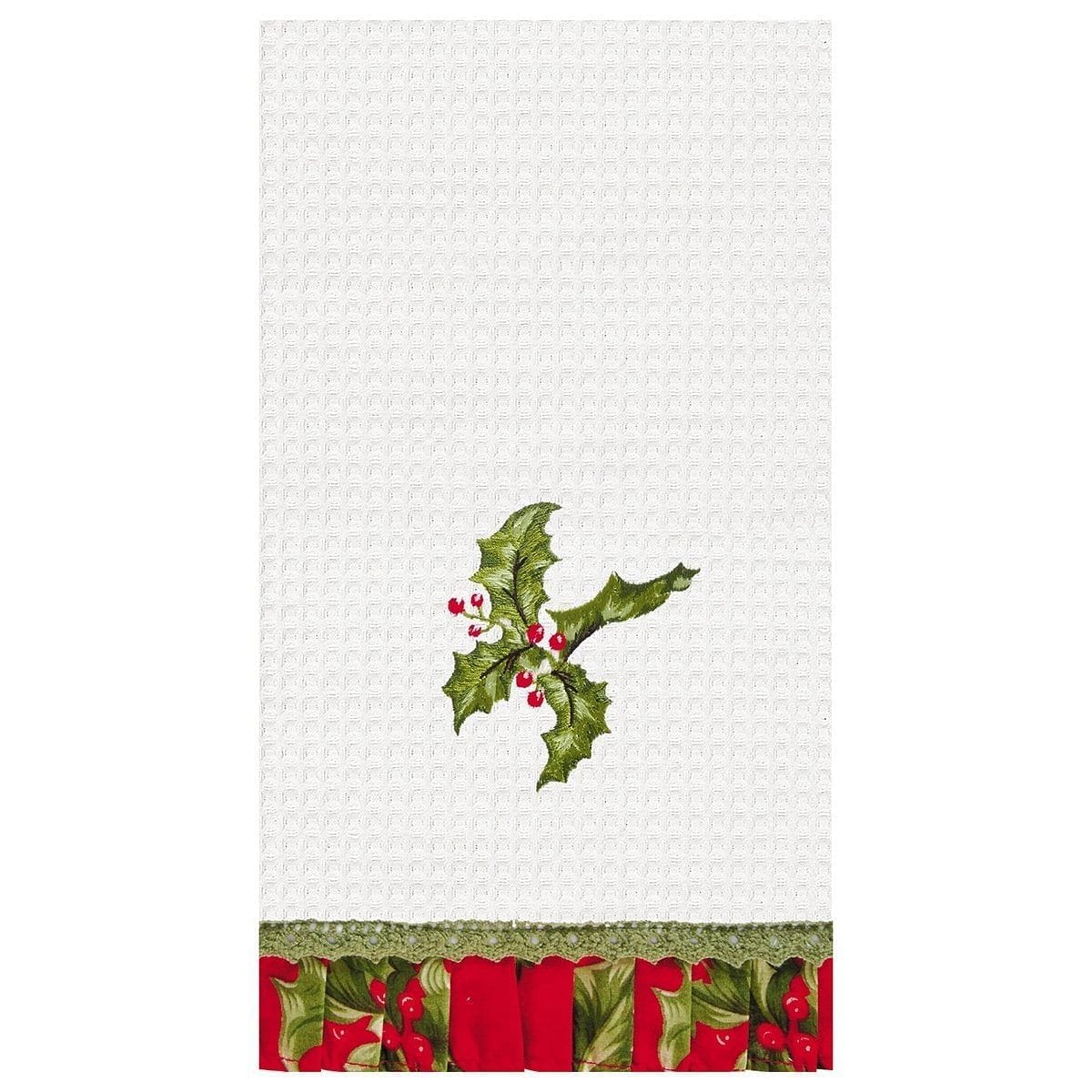 Holly Red Kitchen Towel - Shelburne Country Store