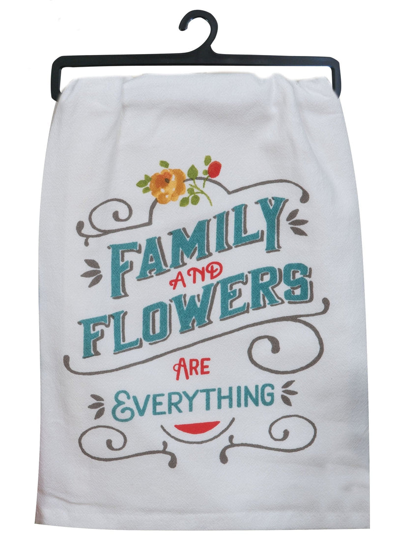 Country Fresh Family Flowers Krinkle Flour Sack Towel - Shelburne Country Store