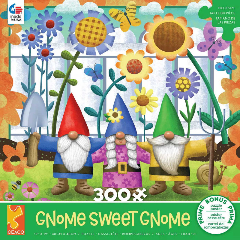 Gnome Sweet Gnome 300 piece Puzzle - - Shelburne Country Store