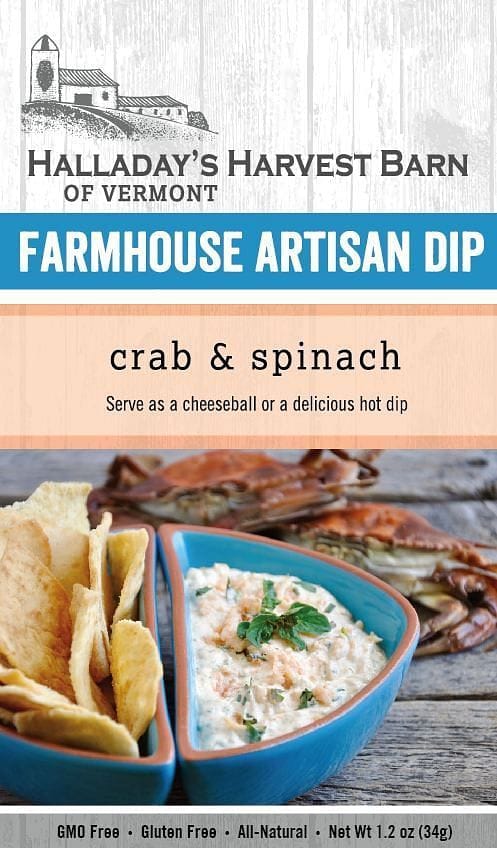Halladays Crab And Spinich Dip Mix - Shelburne Country Store