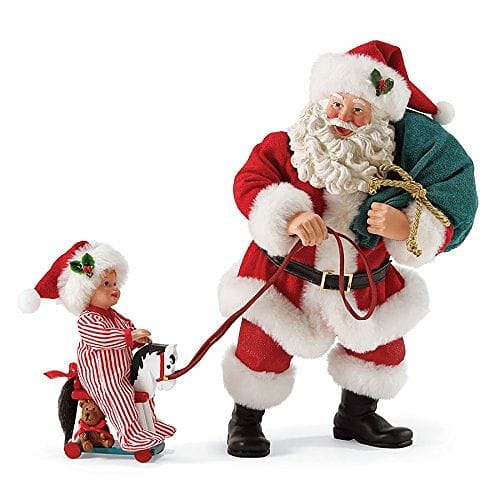 Possible Dreams Santa Claus Giddy Up Clothtique Christmas Figurine - Shelburne Country Store