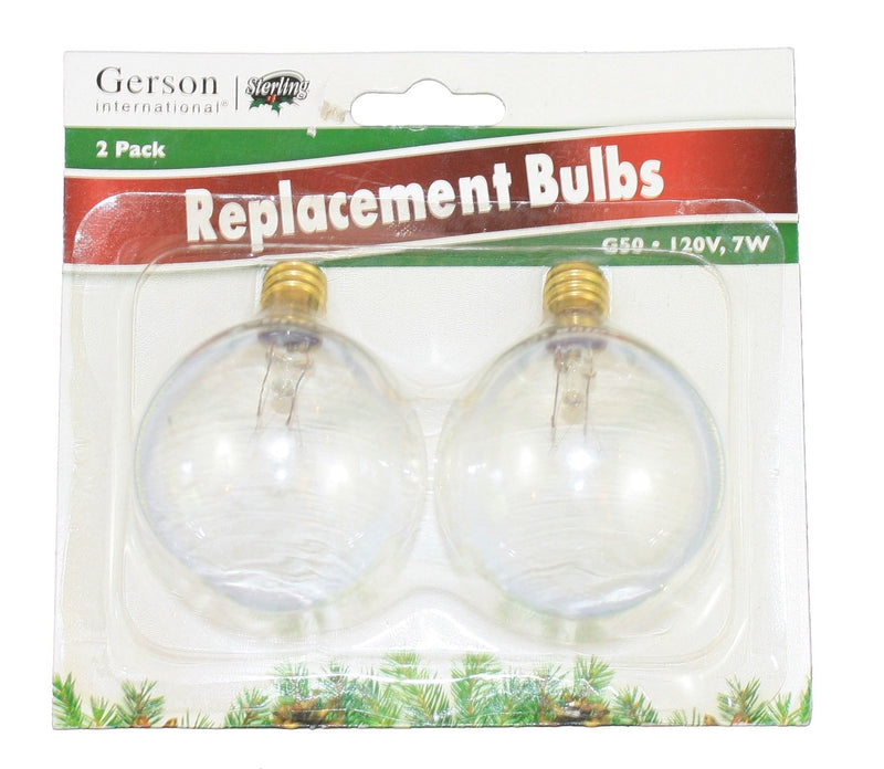 2-Pk G50 Clear Replacement Bul - Shelburne Country Store