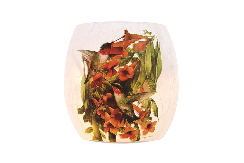 Lighted Jar - Hummingbirds in Trumpet Vine - 3 x 3 x 3 - Shelburne Country Store