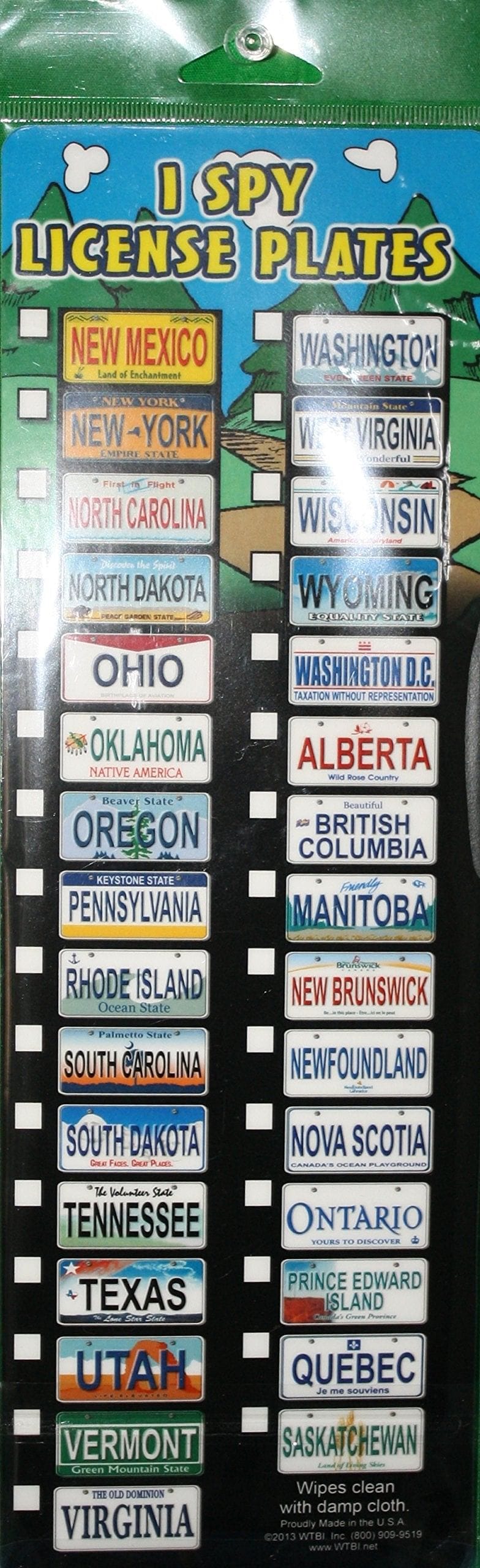 Dry Erase Game - License Plate - Shelburne Country Store
