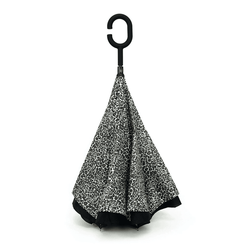 Leopard Print Double Layer Inverted Umbrella - Shelburne Country Store