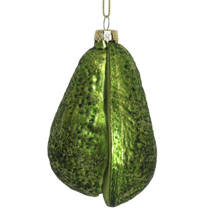 Glass Avocado Ornament - Shelburne Country Store