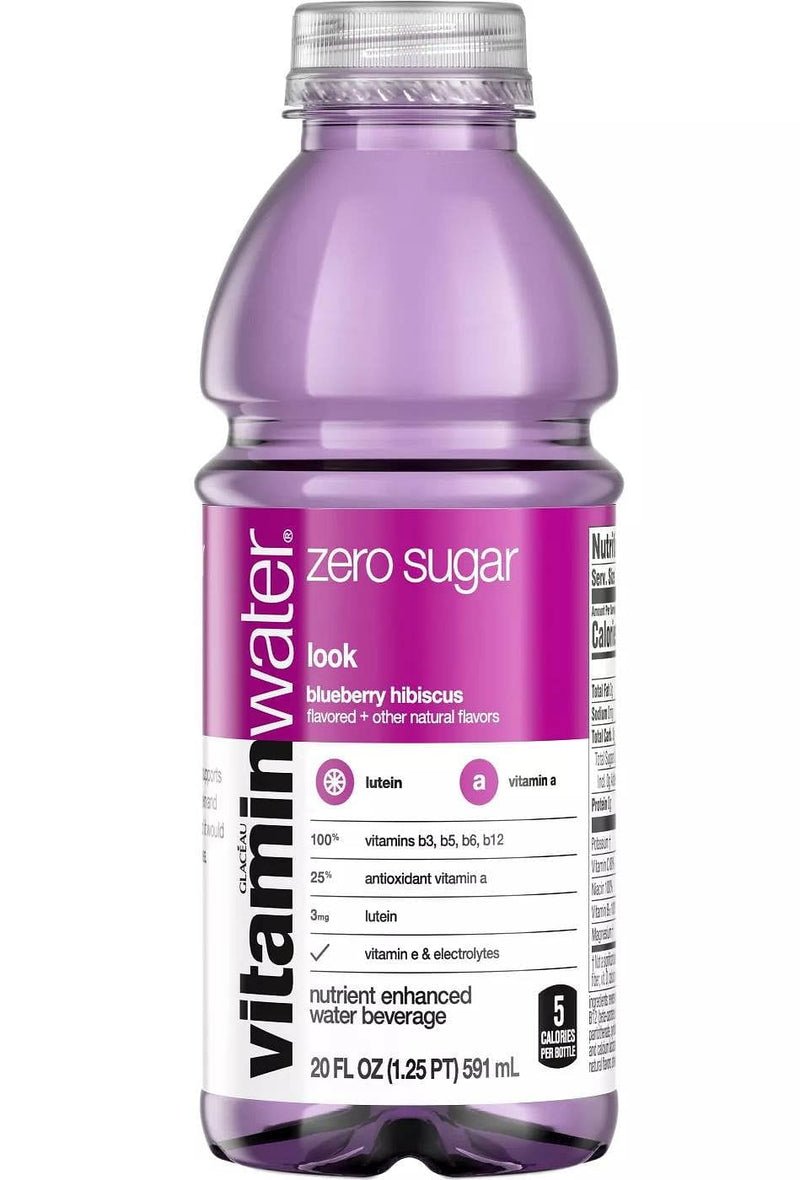 Vitamin Water Zero Look - Blueberry Hibiscus 20 oz - Shelburne Country Store