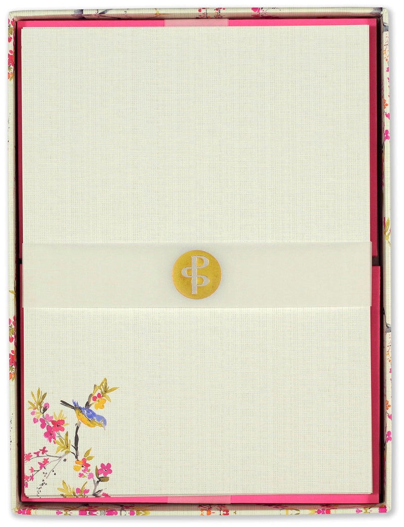 Blossoms and Bluebirds  Boxed Stationery - Shelburne Country Store