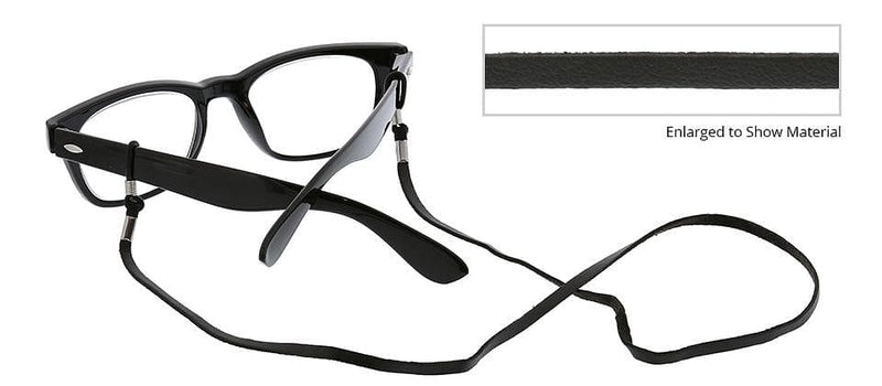 Faux Leather Eyeglass Cord - Black - Shelburne Country Store