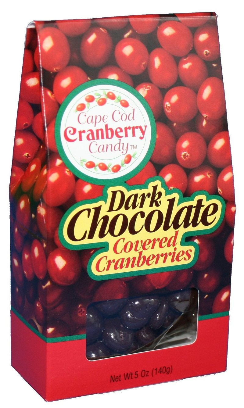 Dark Chocolate covered Cranberries - 5 oz - Shelburne Country Store