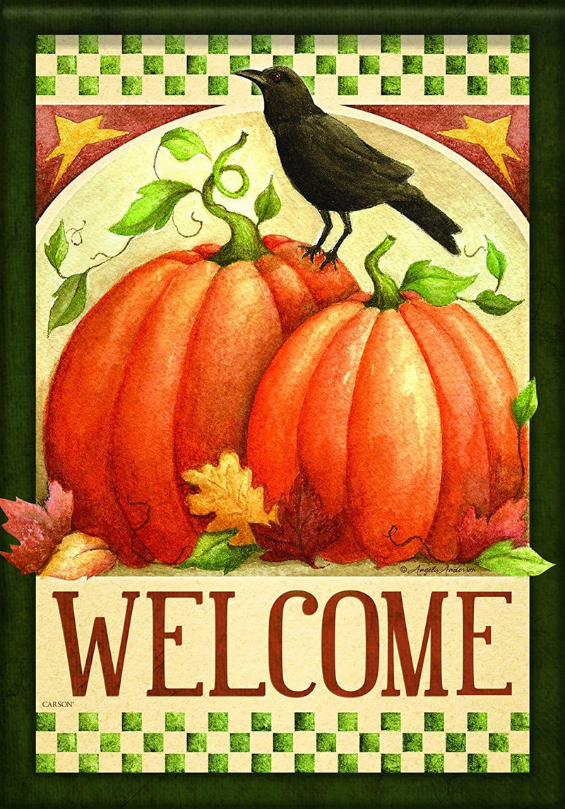 Fall Crow Welcome  Flag - Shelburne Country Store