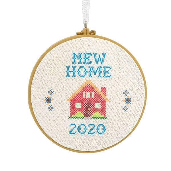 New Home Cross Stitch Dated 2020 Ornament - Shelburne Country Store