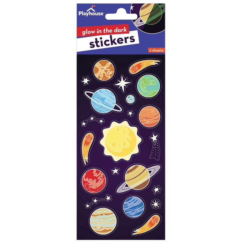 Solar System Planet Stickers - Glow in the Dark! - Shelburne Country Store