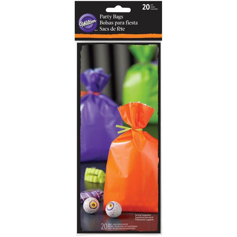 Orange, Purple, Green And Black Halloween Treat Bags - Shelburne Country Store