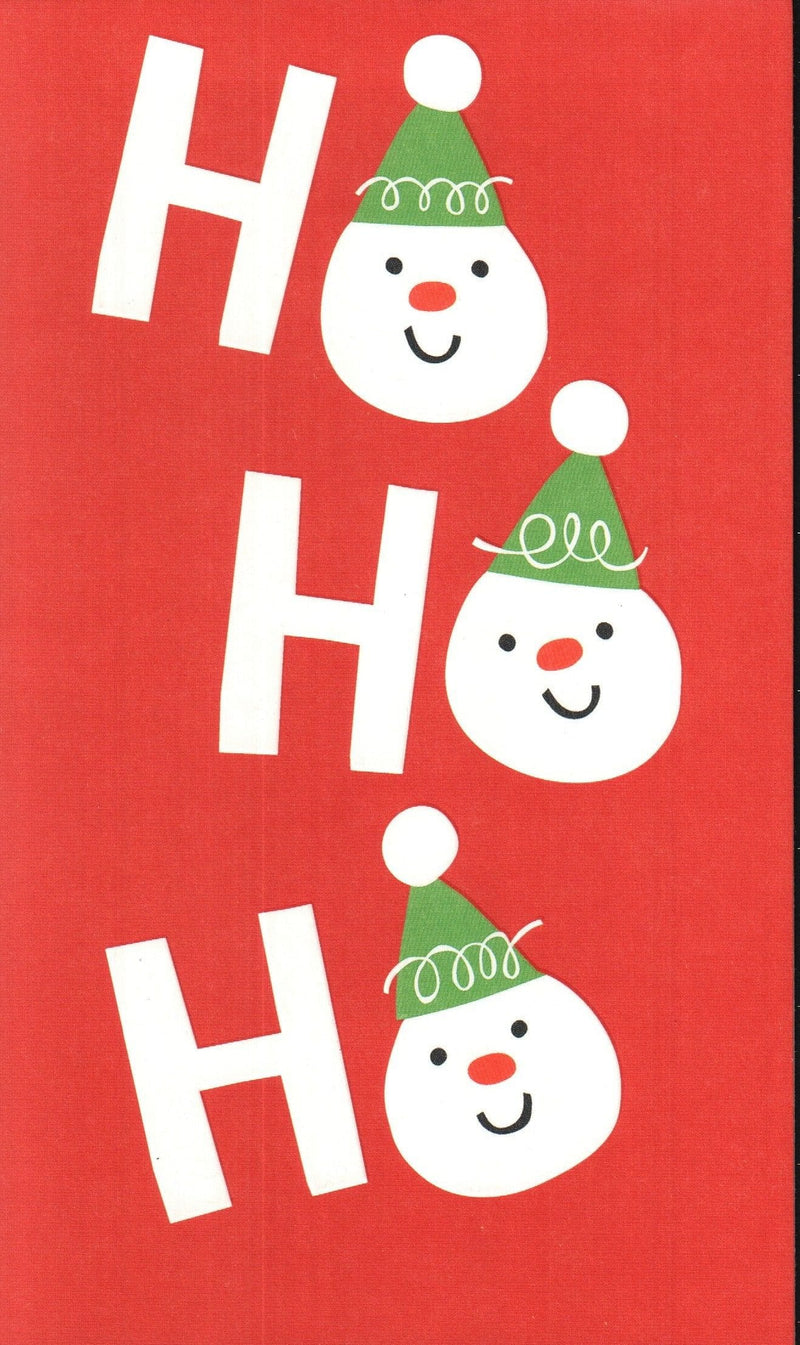 Snowman's Heads HO HO HO Christmas Card - Shelburne Country Store