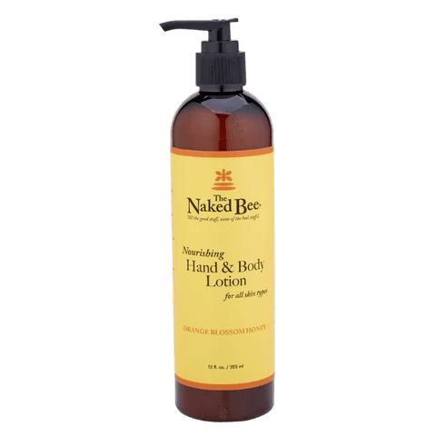 Naked Bee Hand & Body Lotion Pump - Orange Blossom 12oz - Shelburne Country Store