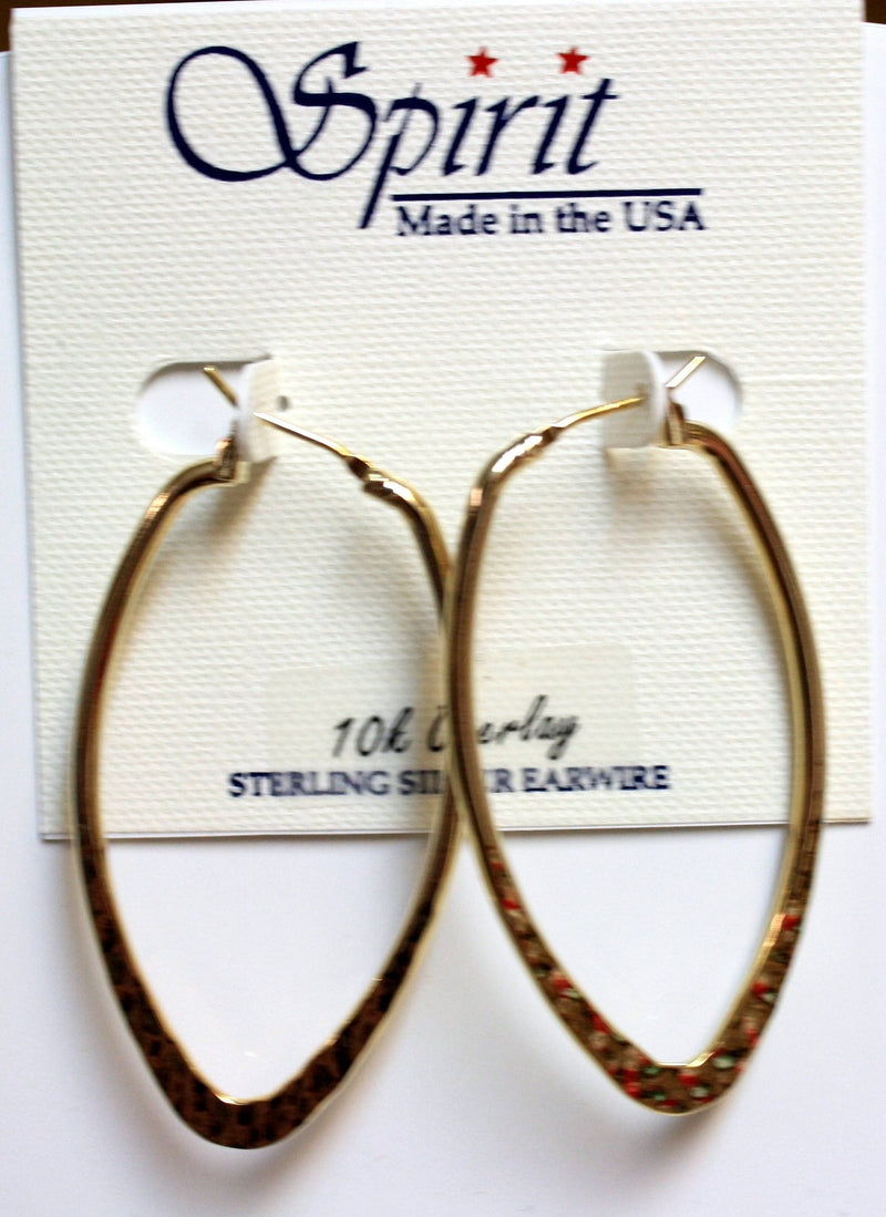 Hammered Olive Loop Earring - Shelburne Country Store