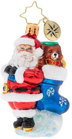 Heaping Holiday Helping Santa Gem Ornament - Shelburne Country Store