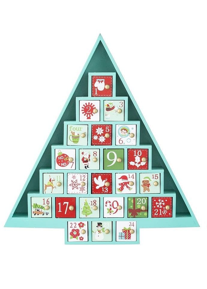 Tree Advent Calendar: 13 x 14 inches - - Shelburne Country Store