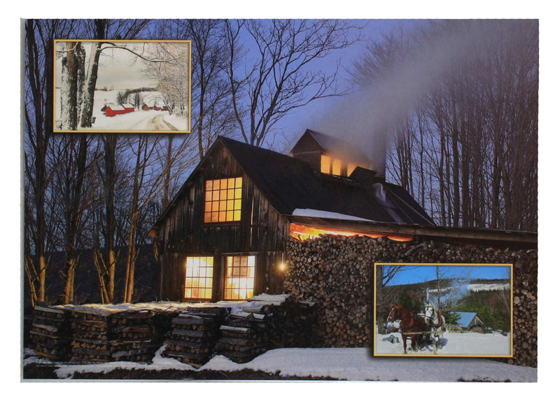 Vermont Placemat - Reversible Peacham / Sugar House - Shelburne Country Store