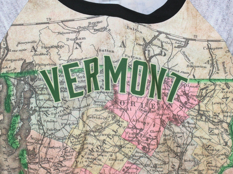 Vermont Map T-Shirt - - Shelburne Country Store