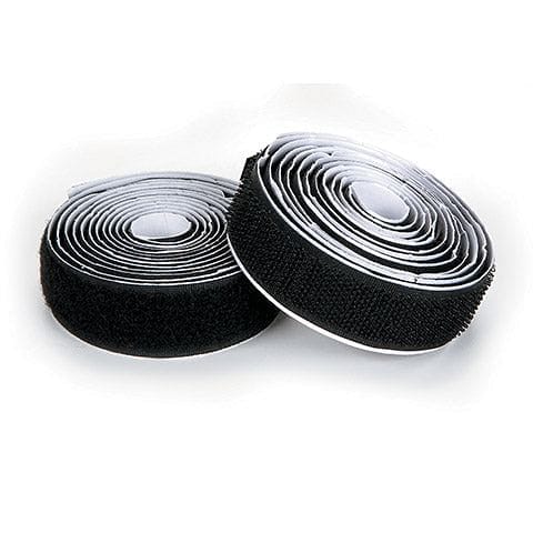 3/4 inch Adhesive Hook and Loop Tape Strip - Black - 5 feet - Shelburne Country Store