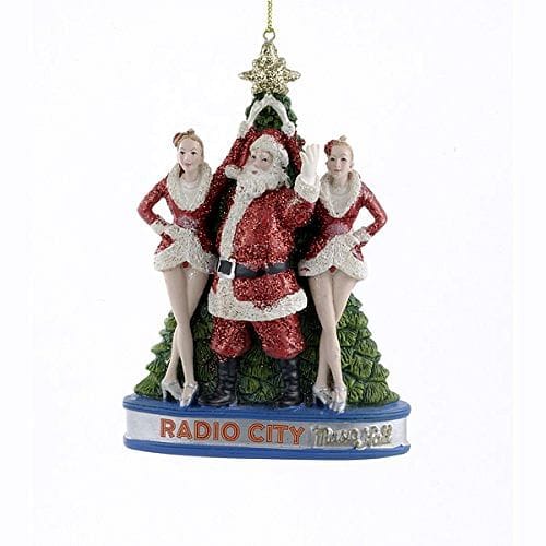 Rockettes With Santa and Christmas Tree Ornament - Shelburne Country Store