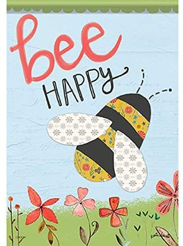 Bee Happy   Large Flag - Shelburne Country Store
