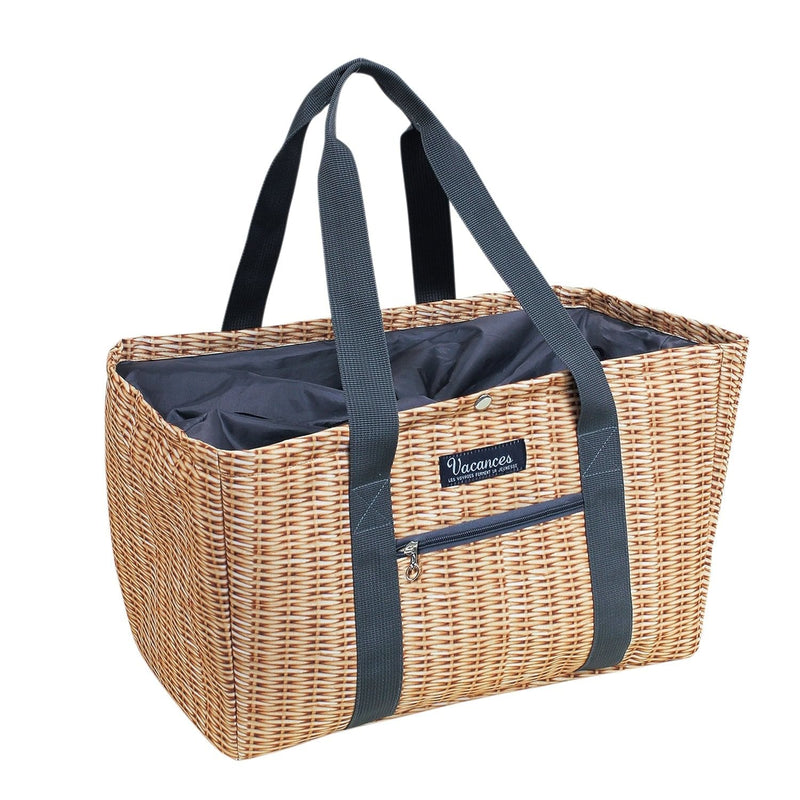 Vacances Cooler Shopping Tote Bag Panier - Shelburne Country Store