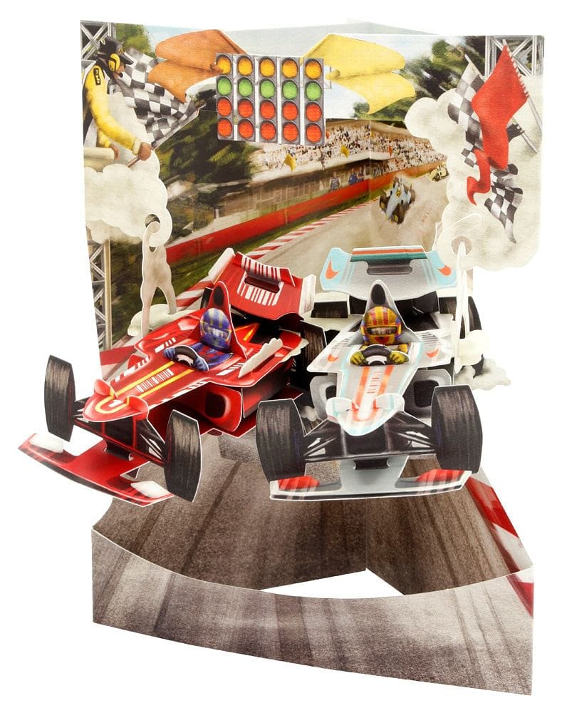 Racing Cars  - Swing Card - Shelburne Country Store