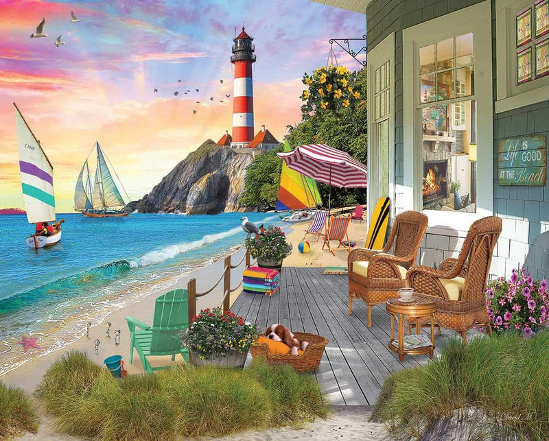 Beach Vacation - 1000 Piece Jigsaw Puzzle - The Country Christmas Loft