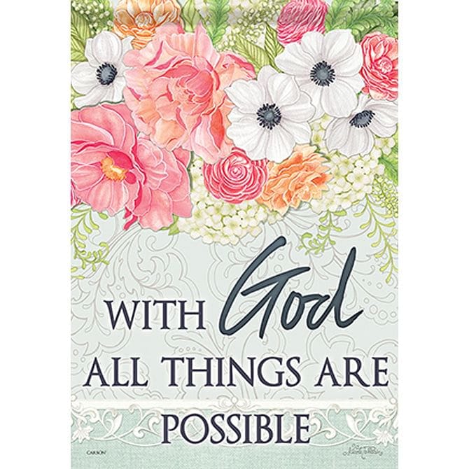 All Things Are Possible Garden Durasoft Flag - 12" x 18" - Shelburne Country Store