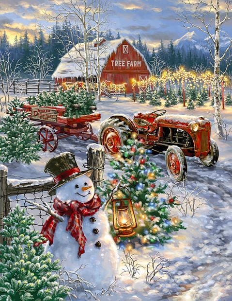 Christmas Tree Farm - 500 piece Puzzle - Shelburne Country Store