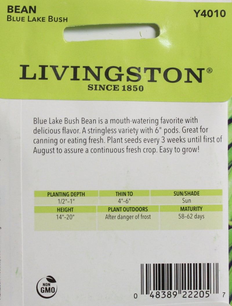 Seed Packet - Bean - Blue Lake - Bush Green - Shelburne Country Store