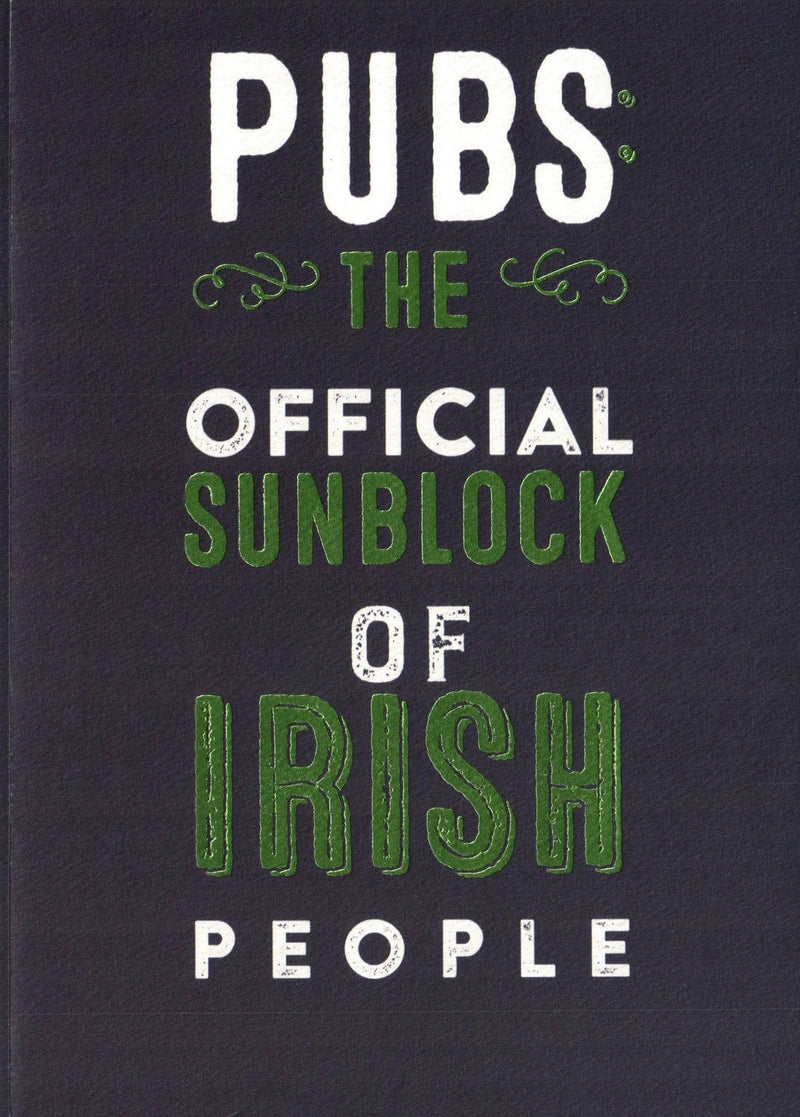 Official Sunblock  St Patrick's Day Card - Shelburne Country Store