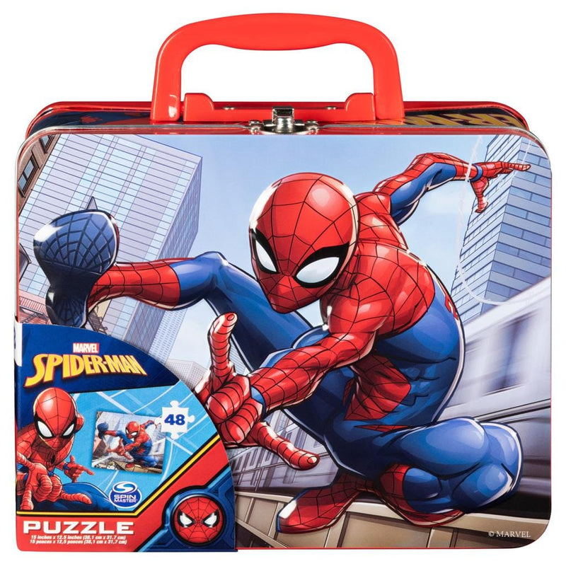 Puzzle in Tin With Handle - Spiderman - Shelburne Country Store