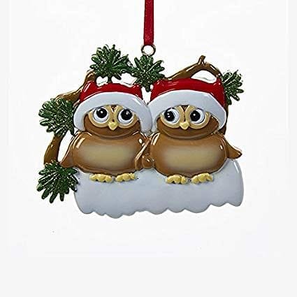 Couple Owl Personalizable Ornament - Shelburne Country Store