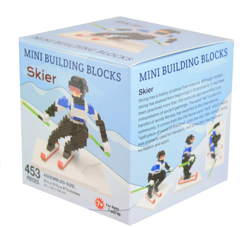 Mini Building Blocks - Downhill Skier - Shelburne Country Store