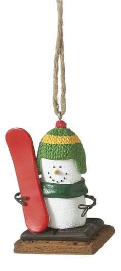 S'mores Winter Sport Ornament - Snowboarding - Shelburne Country Store