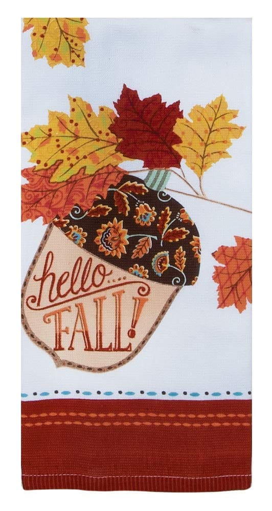 Hello Fall Dual Purpose Terry Towel - Shelburne Country Store