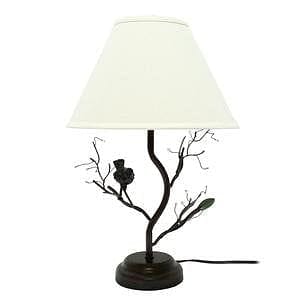 Birds & Berries Lamp - W/ Shade - 19" - Shelburne Country Store