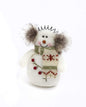 Plush Holiday Snowman Figurine - - Shelburne Country Store