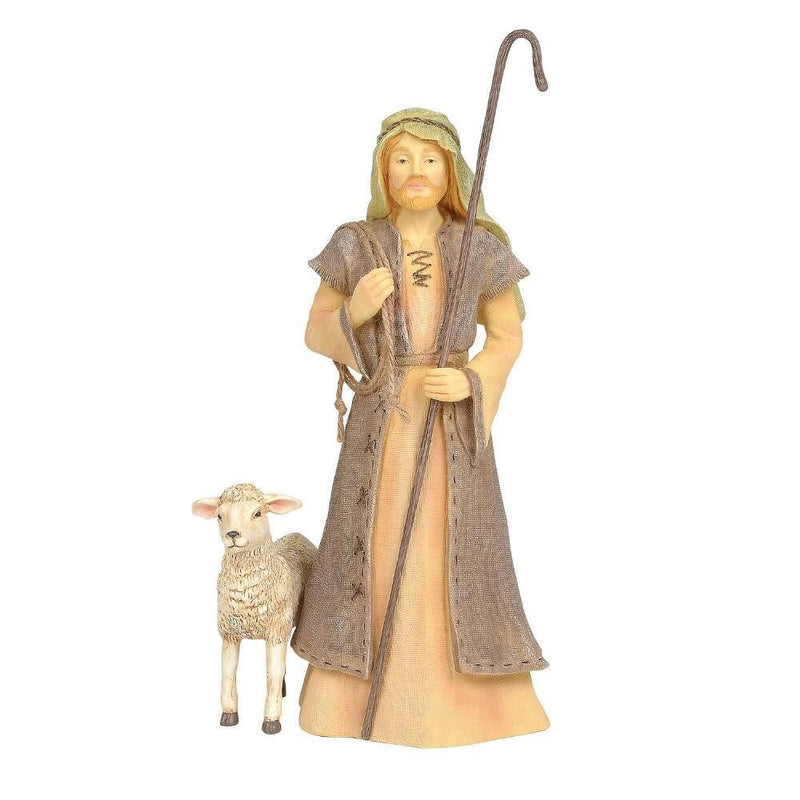 Nativity Shepherd with Lamb Figure - Shelburne Country Store