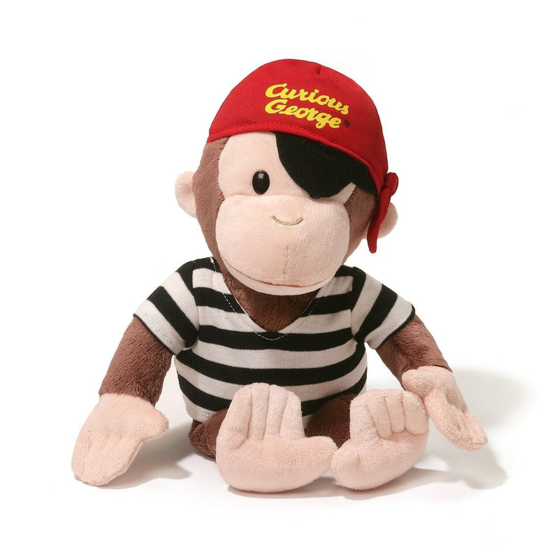 Gund Curious George Pirate Monkey Stuffed Animal Plush, 13 inch - Shelburne Country Store