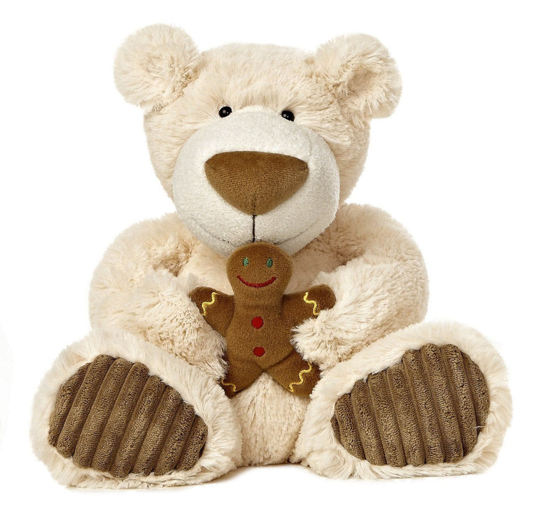 Gingerbread Latte Bear Small 12 inch By Aurora - Shelburne Country Store