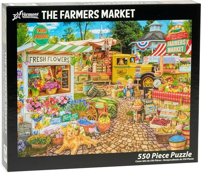 VCC Farmers Market Puzzle - 550 Piece - Shelburne Country Store