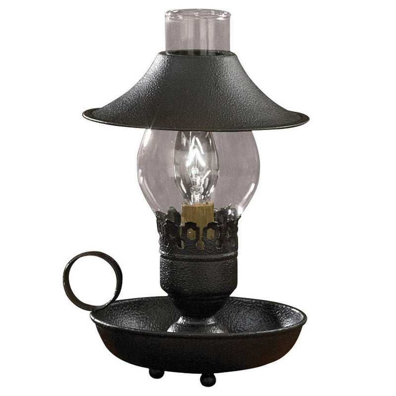 Chamberstick Lamp With Shade Black - Shelburne Country Store