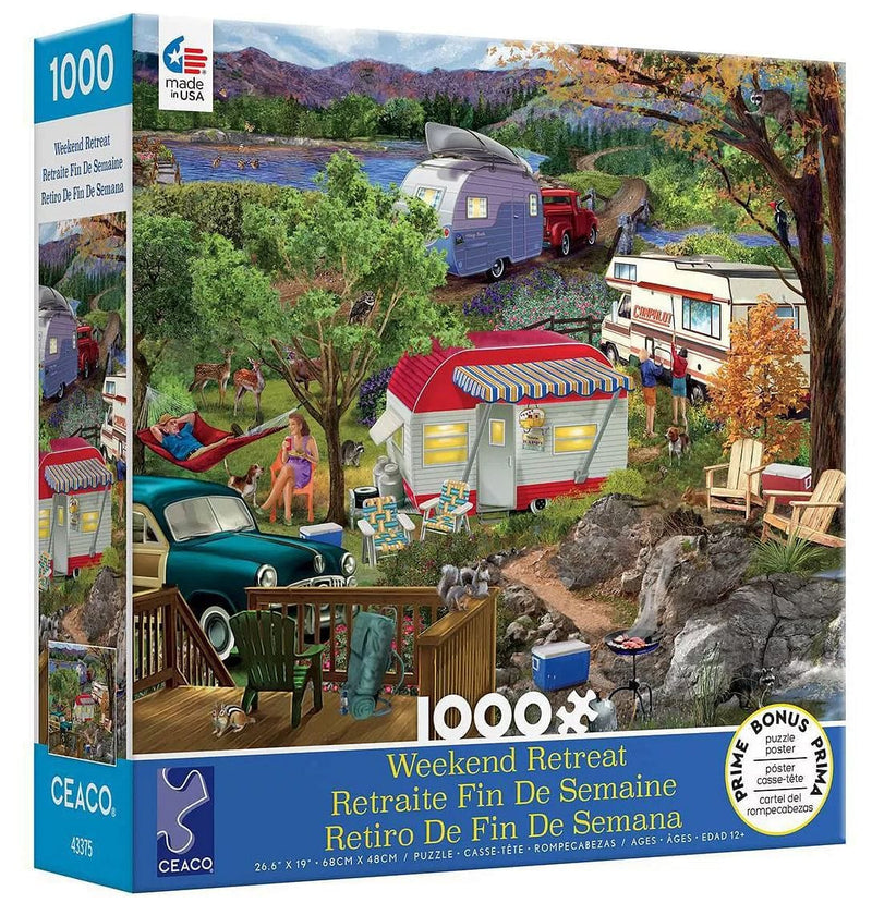 Weekend Retreat Camping  1000 Piece Puzzle - Shelburne Country Store